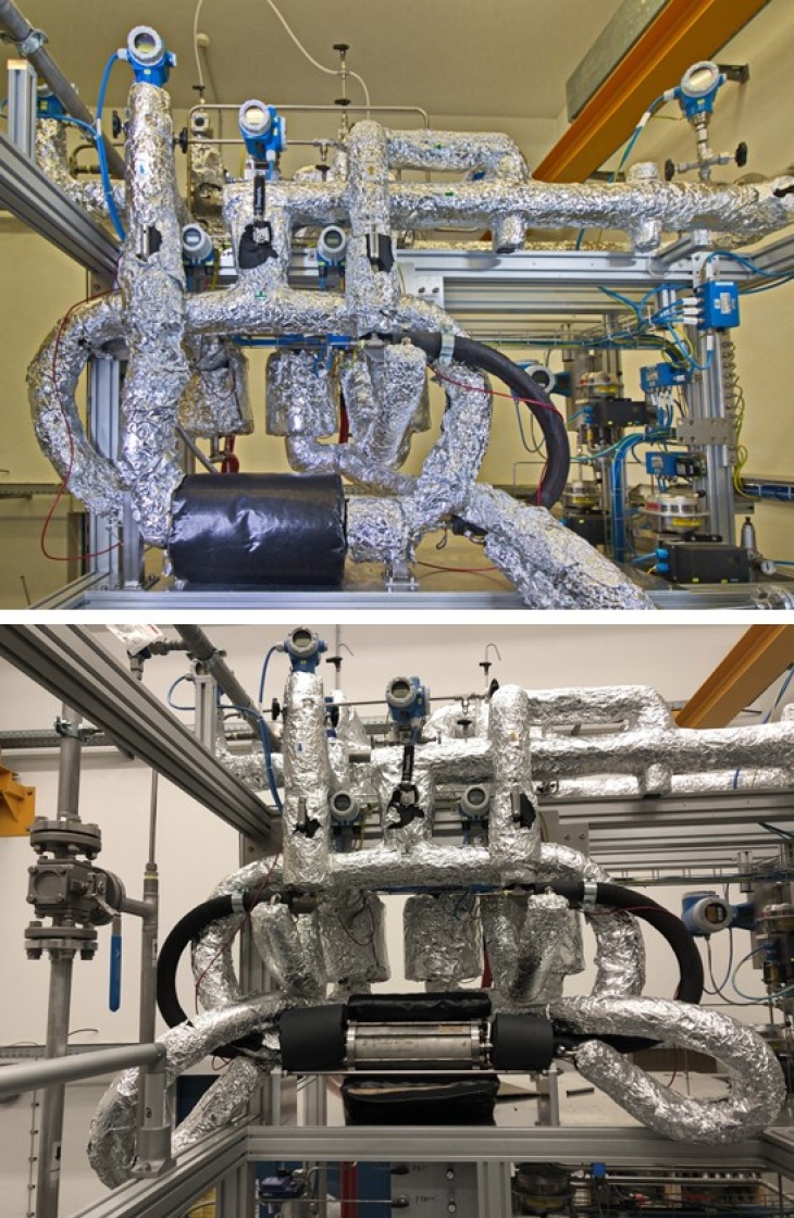 Gas permeation plant for elevated pressures and extended temperature ranges