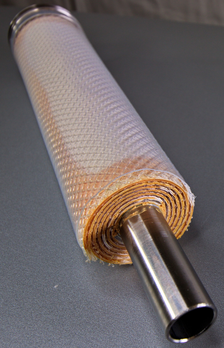 Spiral wound element for mini plant applications