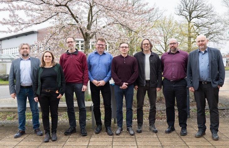 Consortium partners at the kick-off meeting at the Helmholtz-Zentrum Hereon in May 2023. Photo: Hereon/ Steffen Niemann Photo of consortium partners at the kick-off meeting