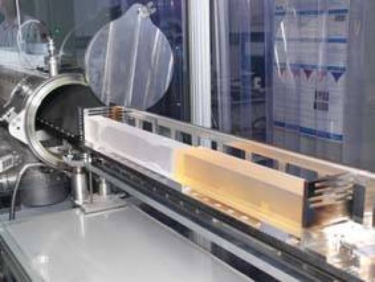 Magnetron-Sputter-Beschichtungsanlage zur Beschichtung von langen Röntgenspiegeln bis 1,5 m Länge