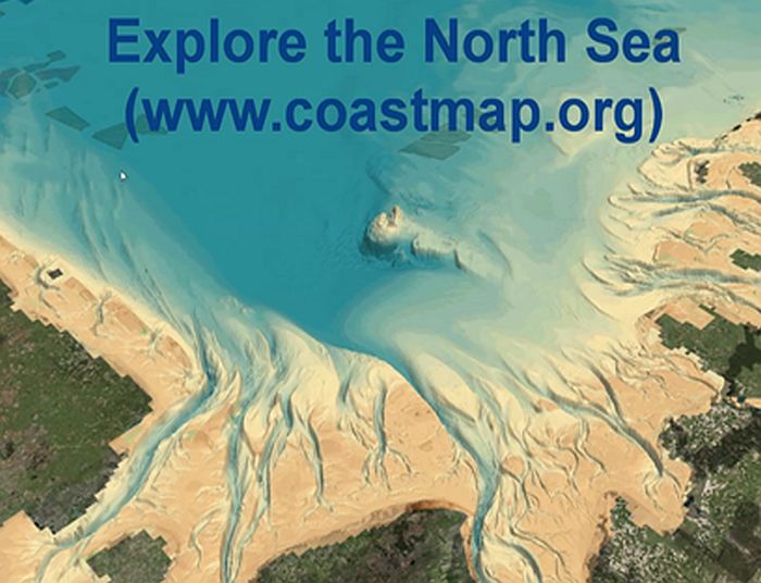 3D image of the German bight