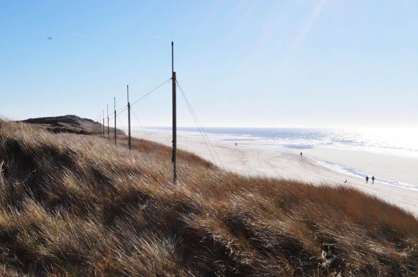 HF-Radar Empfangsarray auf Sylt