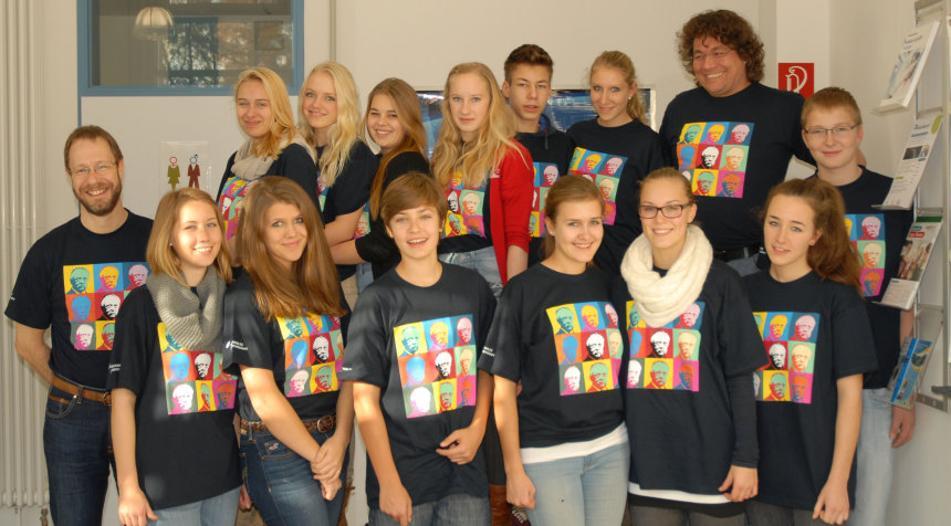 Die 10. Klasse des Trittauer Gymnasiums