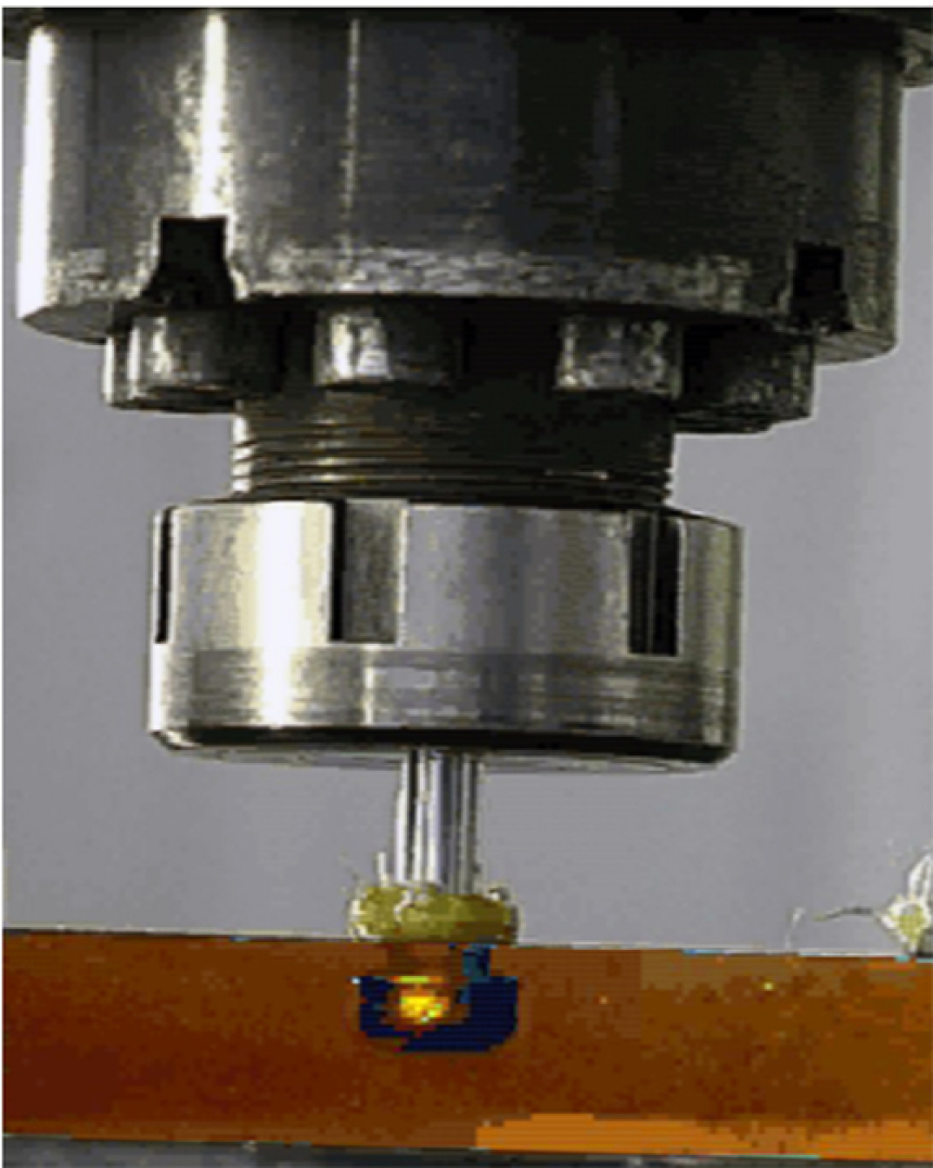 Reibnieten mit der Maschine