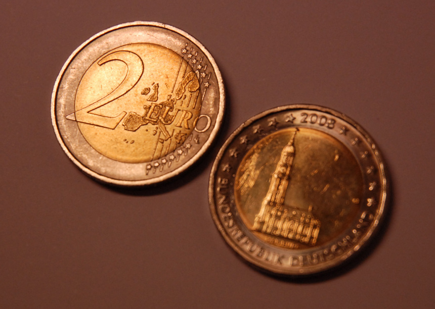 2 Euro Münze Vorder und Rückseite