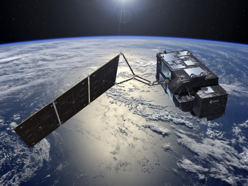 Sentinel-3 im Weltall
