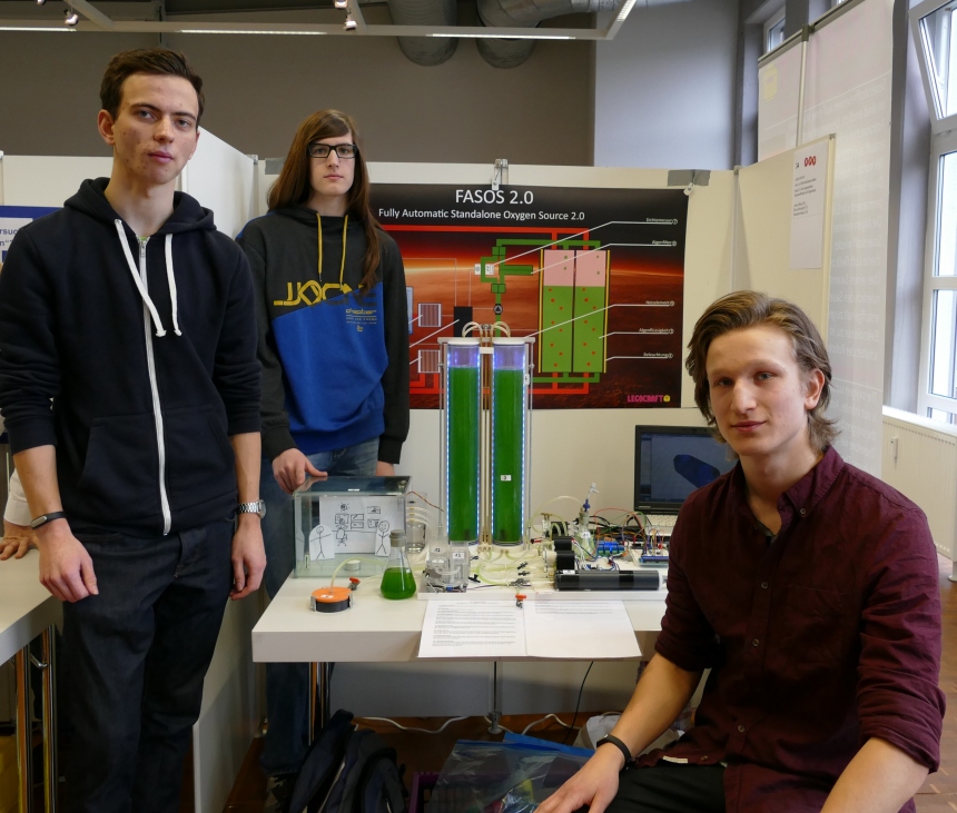 Die Schüler der Klaus-Groth-Schule Tornesch: Jannik, Bruno und Sebastian.