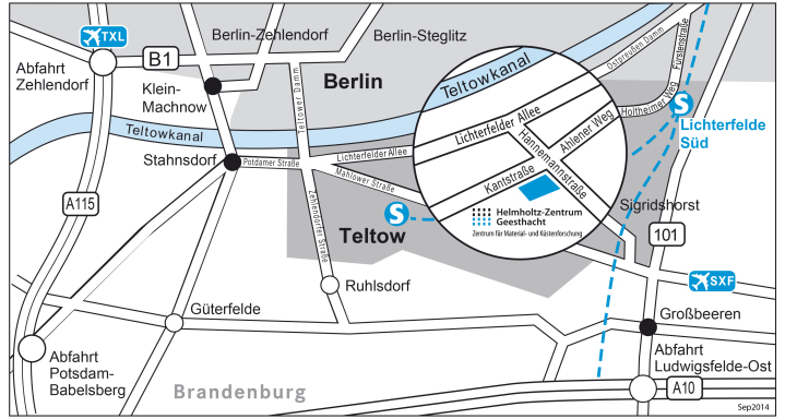 Lageplan Teltow