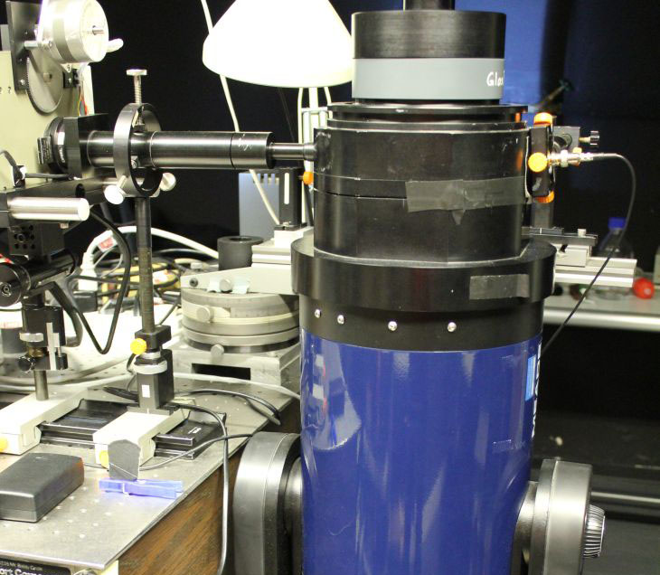 An optical measurement system in the laboratory for determining the scattering of light by particles in the water. <i>-image: Hereon-</i> Img 1949 Kl
