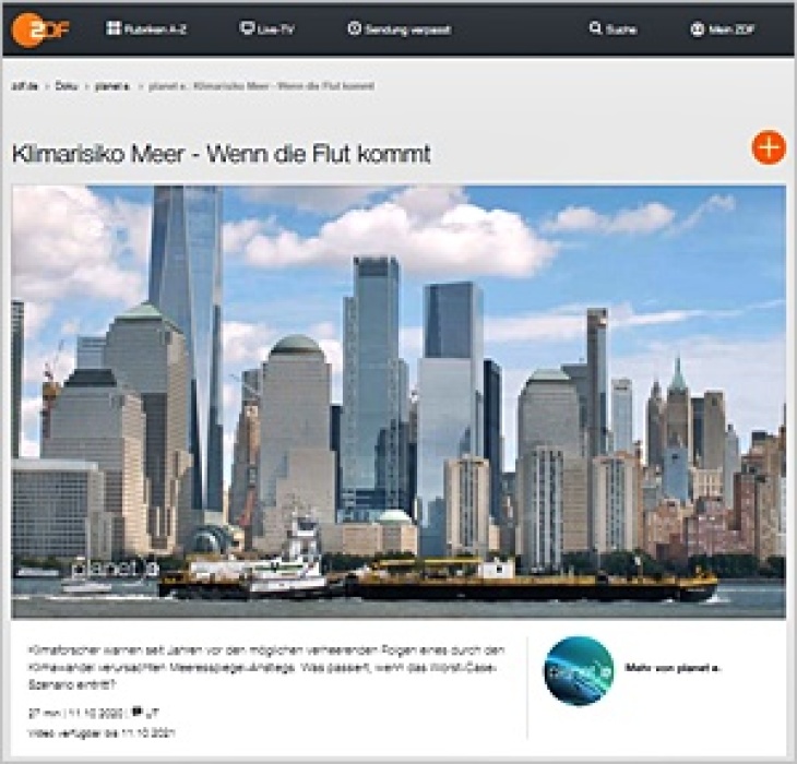 Screenshot zdf.de