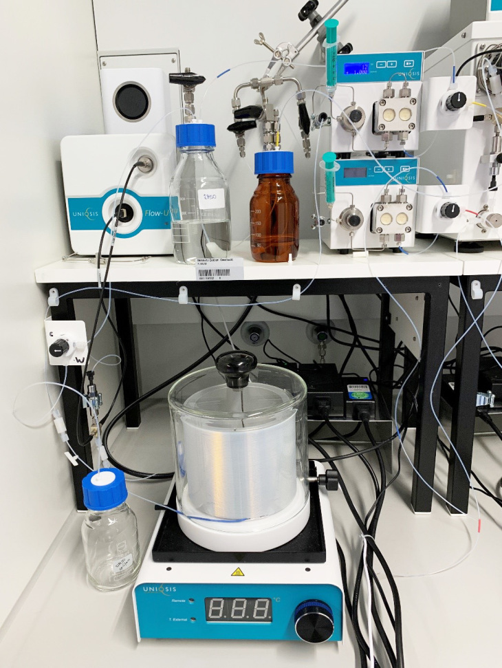 Photo: Hereon/Prokopios Georgopanos Microfluidic reactor FlowLab of Uniqsis