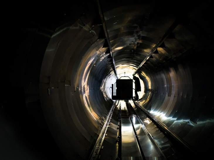 Sans-1: Look into the detector tube