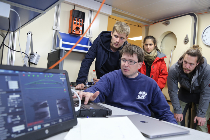 Foto: M. Heidenreich/Projektträger Jülich Datenauswertung im Schiff