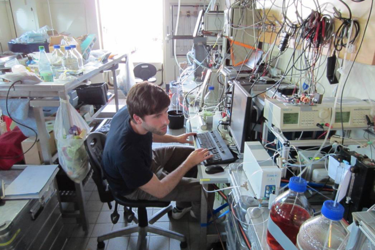 Developing a new measurement instrument means quite a bit of initial “hands-on” work in the laboratory. 